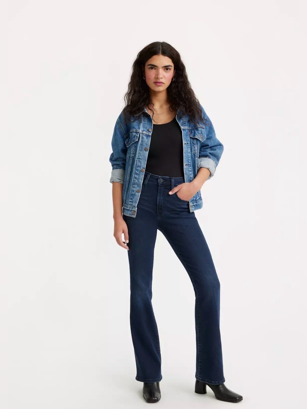 Levi’s Classic Bootcut Jeans Dark Wash Mid Rise Women’s 4